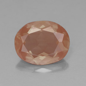 Andesina Labradorite Miele arancione naturale da 2.46 ct, Taglio ovale, Trasparente