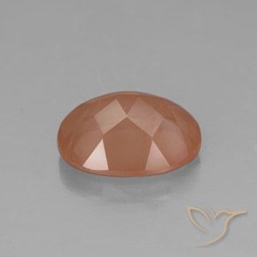 Andesina Labradorite Pompelmo Arancia naturale da 2.59 ct, Ovale, Trasparente/Traslucido