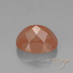 Andesina Labradorite Arancio Medio naturale da 3.08 ct, Ovale, Trasparente/Traslucido
