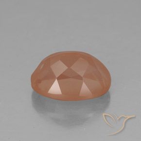 Andesina Labradorite Arancio rossastro chiaro naturale da 2.99 ct, Ovale, Trasparente