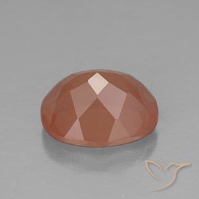Andesina Labradorite Arancio caldo naturale da 3.64 ct, Ovale, Traslucido