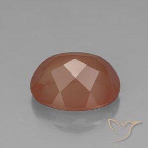 Andesina Labradorite Arancio Medio naturale da 3.78 ct, Ovale, Trasparente/Traslucido
