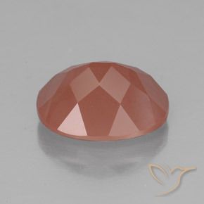 Andesina Labradorite Rosso medio naturale da 3.55 ct, Ovale, Traslucido