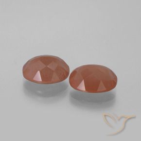 Gemme di Andesina Labradorite Rosso medio naturale da 5.49 ct, Ovale, Trasparente