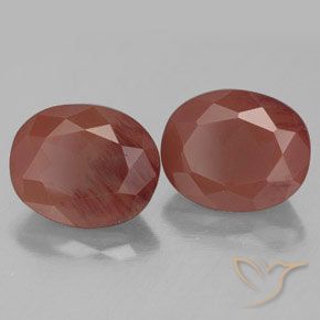 Andesina labradorite naturale rosso da 7,36 ct, trasparente, trasparente/traslucido