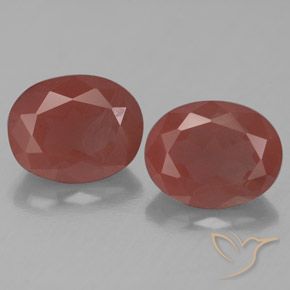 4.98ctw Naturale Rosso scuro Andesina Labradorite, Ovale, Trasparente