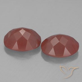 Gemme di Andesina Labradorite Rosso scuro naturale da 4.98 ct, Ovale, Trasparente