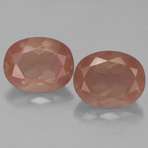 Gemme di Andesina Labradorite Miele arancione naturale da  ct, Taglio ovale, Trasparente