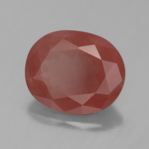 Andesina labradorite naturale rosso da 4,44 ct, trasparente, trasparente/traslucido