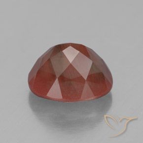 Andesina Labradorite Rosso medio naturale da 2.97 ct, Ovale, Trasparente