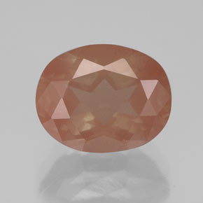Andesina labradorite naturale arancione da 2,72 ct, trasparente, trasparente/traslucido