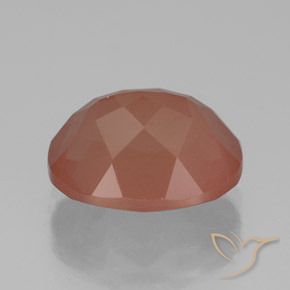 Andesina Labradorite Rosso medio naturale da 3.78 ct, Ovale, Traslucido