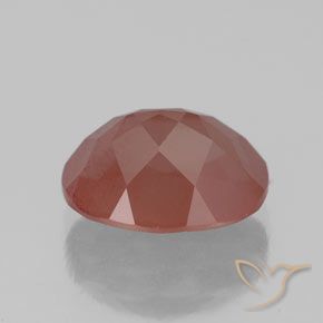 Andesina Labradorite Rosso medio naturale da 2.53 ct, Ovale, Trasparente/Traslucido