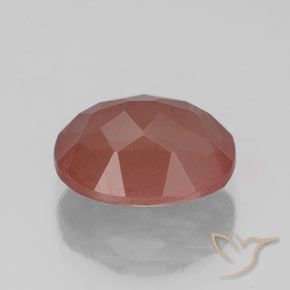 Andesina Labradorite Rosso arrossato naturale da 2.70 ct, Ovale, Trasparente/Traslucido