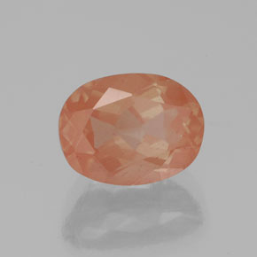 Andesina labradorite naturale arancione da 1,86 ct, trasparente, trasparente/traslucido