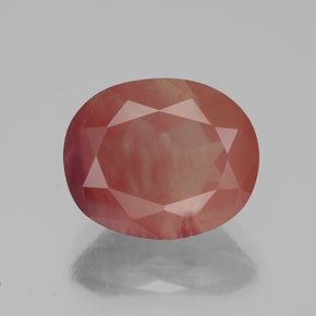 Andesina labradorite naturale rosso da 3,45 ct, trasparente, trasparente/traslucido