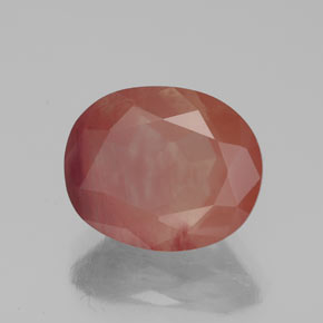 Andesina labradorite naturale rosso da 3,45 ct, trasparente, trasparente/traslucido