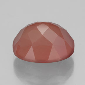 Andesina labradorite naturale rosso da 4,07 ct, taglio ovale, traslucido