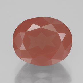 Andesina Labradorite Miele rosso naturale da 4.03 ct, Trasparente, Trasparente/Traslucido