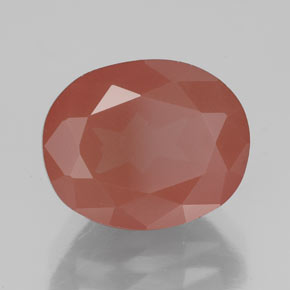 Andesina Labradorite Miele rosso naturale da 4.03 ct, Trasparente, Trasparente/Traslucido