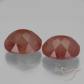 Gemme di Andesina Labradorite Sangue rosso naturale da 7.78 ct, Ovale, Trasparente/Traslucido