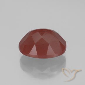 Andesina Labradorite Rosso arancione naturale da 2.87 ct, Ovale, Trasparente/Traslucido