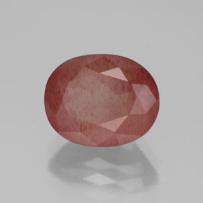 Andesina labradorite naturale rosso da 2,86 ct, trasparente, trasparente/traslucido