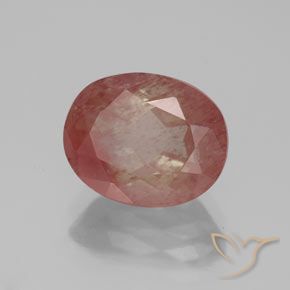 Andesina Labradorite Rosso arancione naturale da 2.80 ct, Ovale, Trasparente/Traslucido
