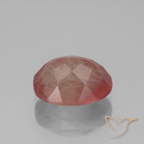 Andesina Labradorite Rosso arancione naturale da 2.80 ct, Ovale, Trasparente/Traslucido