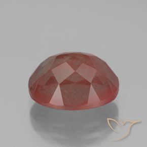 Andesina Labradorite Rosso medio naturale da 3.63 ct, Ovale, Trasparente/Traslucido