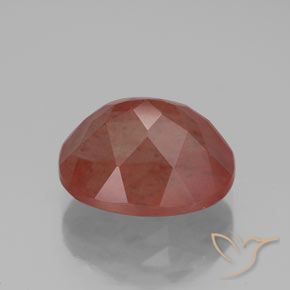 Andesina Labradorite Rosso medio naturale da 3.94 ct, Ovale, Trasparente/Traslucido