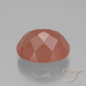 Andesina Labradorite Rosso medio naturale da 3.70 ct, Ovale, Trasparente/Traslucido