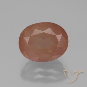 2.92ct Naturale Arancio caldo Andesina Labradorite, Ovale, Trasparente