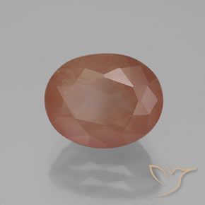 Andesina Labradorite Arancio caldo naturale da 2.92 ct, Ovale, Trasparente