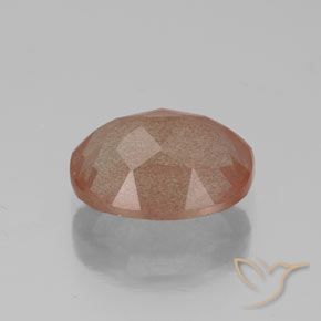 Andesina Labradorite Arancio caldo naturale da 2.61 ct, Ovale, Trasparente/Traslucido