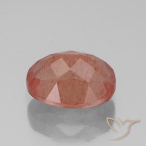 Andesina Labradorite Rosso medio naturale da 2.90 ct, Ovale, Trasparente
