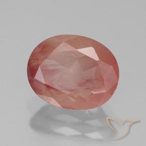 Andesina labradorite naturale rosso da 2,57 ct, trasparente, trasparente/traslucido