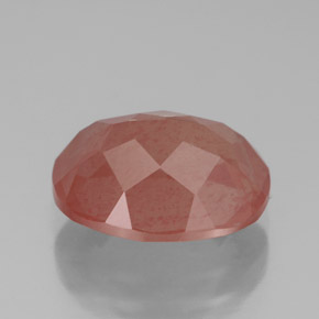 Andesina labradorite naturale rosso da 3,36 ct, taglio ovale, traslucido