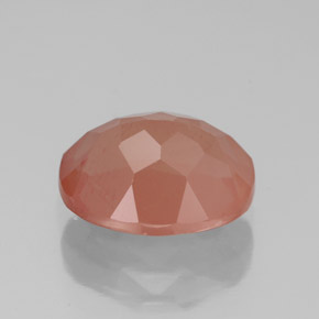Andesina labradorite naturale rosso da 2,79 ct, taglio ovale, traslucido