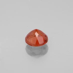 Andesina labradorite naturale arancione da 0,62 ct, taglio rotondo, VS