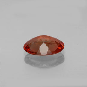 Andesina Labradorite Arancio rosso naturale da 0.99 ct, Taglio ovale, VS-SI