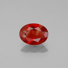 Andesina labradorite naturale rosso da 0,80 ct, taglio ovale, VS-SI