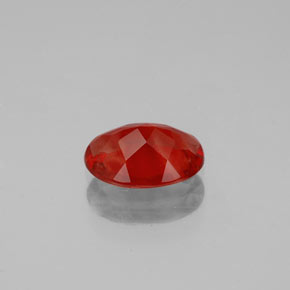 Andesina labradorite naturale rosso da 0,80 ct, taglio ovale, VS-SI
