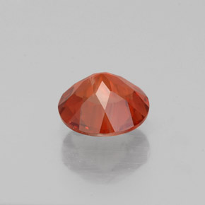 Andesina labradorite naturale rosso da 0,55 ct, taglio rotondo, VS
