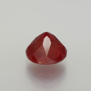 Andesina labradorite naturale rosso da 2,81 ct, taglio rotondo, traslucido