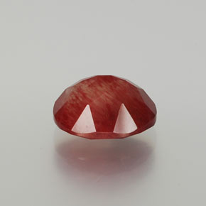 Andesina labradorite naturale rosso da 2,88 ct, taglio ovale, traslucido