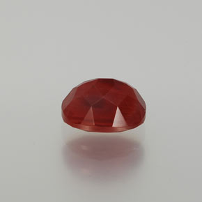 Andesina labradorite naturale rosso da 1,63 ct, taglio ovale, traslucido