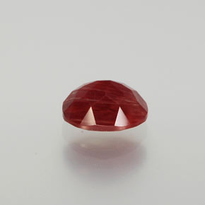 Andesina labradorite naturale rosso da 1,47 ct, taglio ovale, traslucido