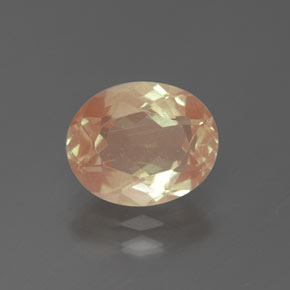 Andesina labradorite naturale dorato da 2,24 ct, taglio ovale, trasparente