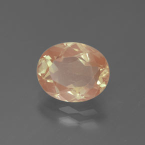 Andesina labradorite naturale dorato da 2,24 ct, taglio ovale, trasparente